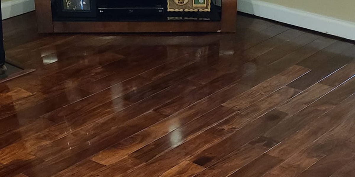 A family home with spotless hardWood Floor Cleanings after a deep cleaning service.